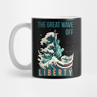 The Great Wave Off Liberty Mug